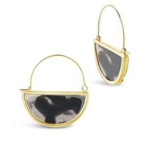 SHINE by Sterling Forever Resin Half Moon Dangle Earrings - 1 of 2