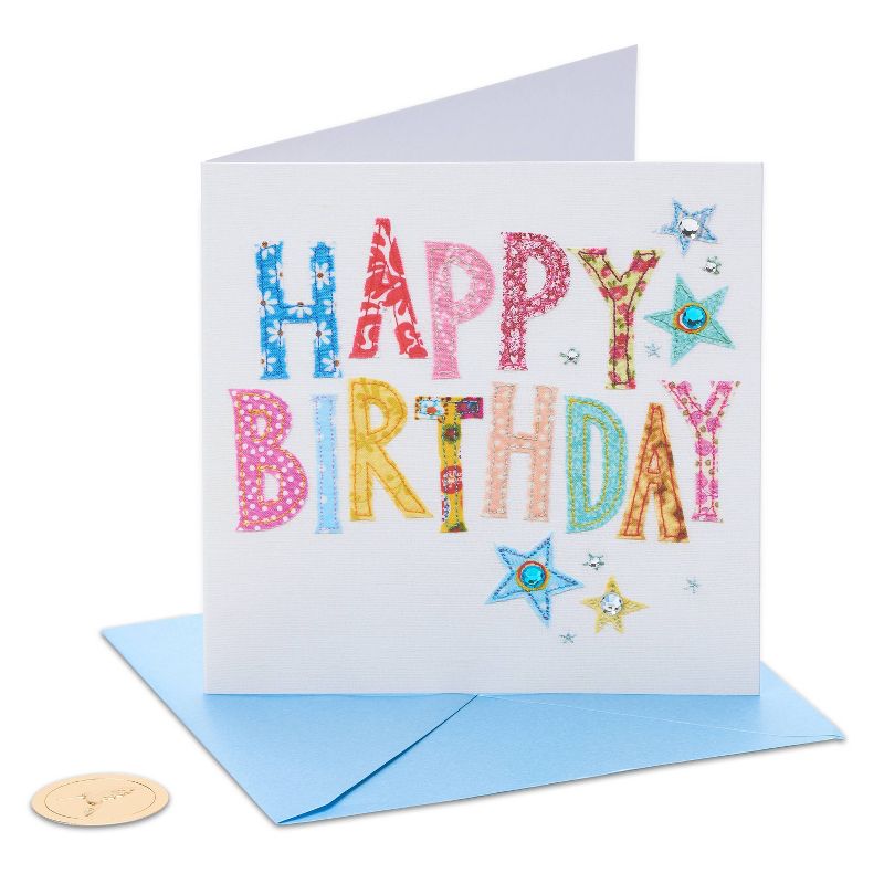 Birthday Card Happy Birthday Stitching - PAPYRUS, 5 of 6