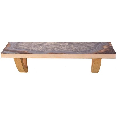 TX USA Corporation Wall Shelf, 6.25" D x 24" W x 8.25" H, Gray