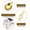 Unique Bargains Stainless Steel Music Note Handle Mini Tableware Coffee Spoons 6 Inch 6 Pcs - 3 of 4