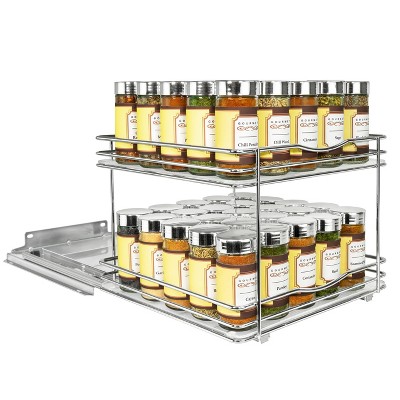 Lynk Professional 8 Wide Slide Out Spice Rack Upper Cabinet Organizer :  Target