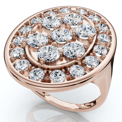 Pompeii3 2 5/8Ct Diamond Statement 10k Gold Ring Lab Created