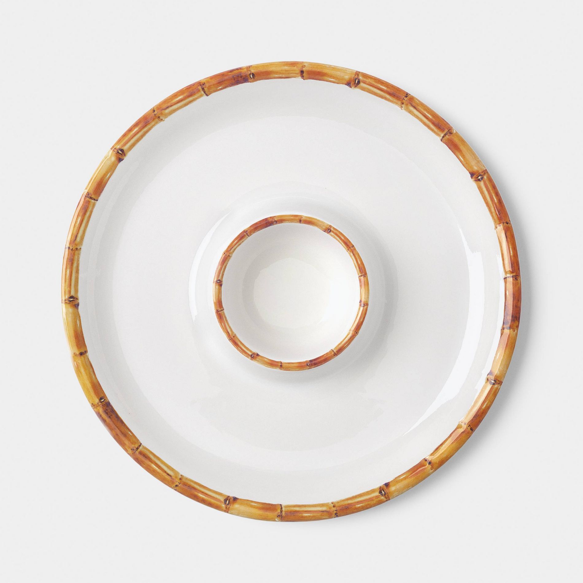 4gal Bamboo Border Chip and Dip Bowl - Threshold™