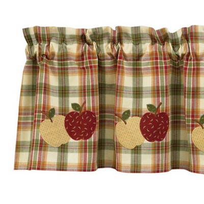 Apple Plaid Cotton Rod Pocket Valance - 60''L