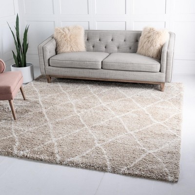 Unique Loom Rabat Shag Trellis Geometric Indoor Woven Area Rug