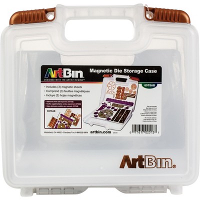 ArtBin Magnetic Die Storage W/3 Sheets-10.25"X3.25"X9.625" Translucent