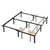 Queen 12" Compack Metal Bed Frame Black - Zinus - 2 of 4