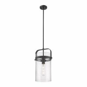 Innovations Lighting Pilaster 1 - Light Pendant in  Matte Black - 1 of 1