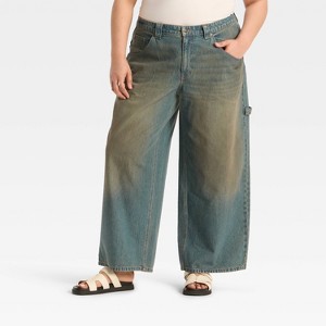 Women's Mid-Rise Wide Leg Jeans - Wild Fable™ - 1 of 3