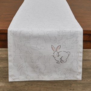 Split P Bunnies Table Runner 15X72 - 1 of 3