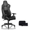Vynxaria Ergonomic Gaming Chair with Lumbar Support, Headrest & Armrests - Suede Padded Comfort - 2 of 4