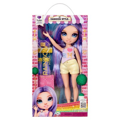 Rainbow High My Fashion Style Violet, Purple 11" Fashion Doll with Statement Outfit, Stylish Handbag