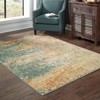 Camryn Muted Abstract Rug Blue/Orange - Captiv8e Designs - 2 of 4
