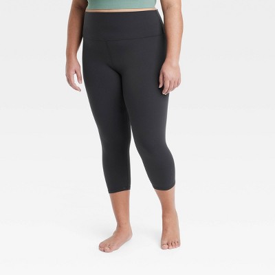 Women's Simplicity Mid-rise Capri Leggings 20 - All In Motion™ Black Xxl :  Target