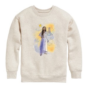 Boys' - Disney - Asha And Star Graphic Long Sleeve Fleece Sweatshirt - 1 of 4