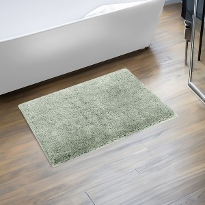 Haven Collection Bathroom Rug 100% Polyester Tufted Bath Mat, Non-Slip TP Rubber Backing, Machine Washable Bath Rug - 1 of 2