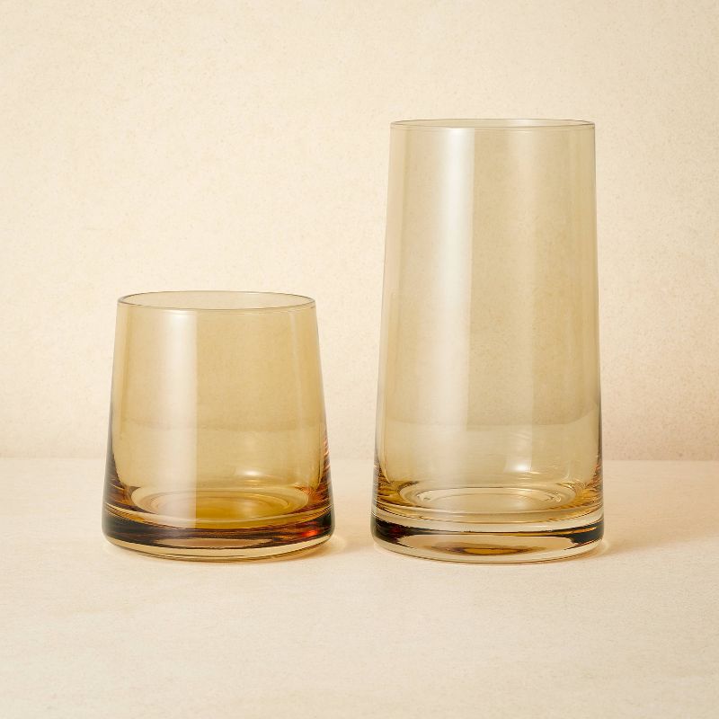 9.8oz 4pk Glass Short Tinted Tumblers - Opalhouse&#8482; designed with Jungalow&#8482;, 3 of 6
