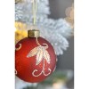 Tramull 12-Pack Christmas Ball Ornaments, Hand-Painted Glass Xmas Tree Decor for Holiday Home Party Decoration - 4 of 4