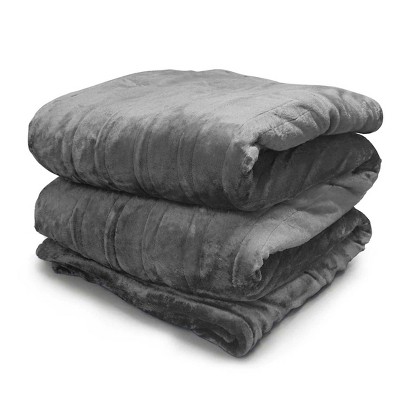 AENKYO Heated Blanket 72"L x 84"W - 6 Heat Settings with Timer, Fast Heating, ETL Certified Throw Blanket, Machine Washable - Gray