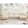 GDFStudio Bucyrus Modern 156.6"W Modular Deep Seat Sectional Sofa with Removable Covers - 2 of 4