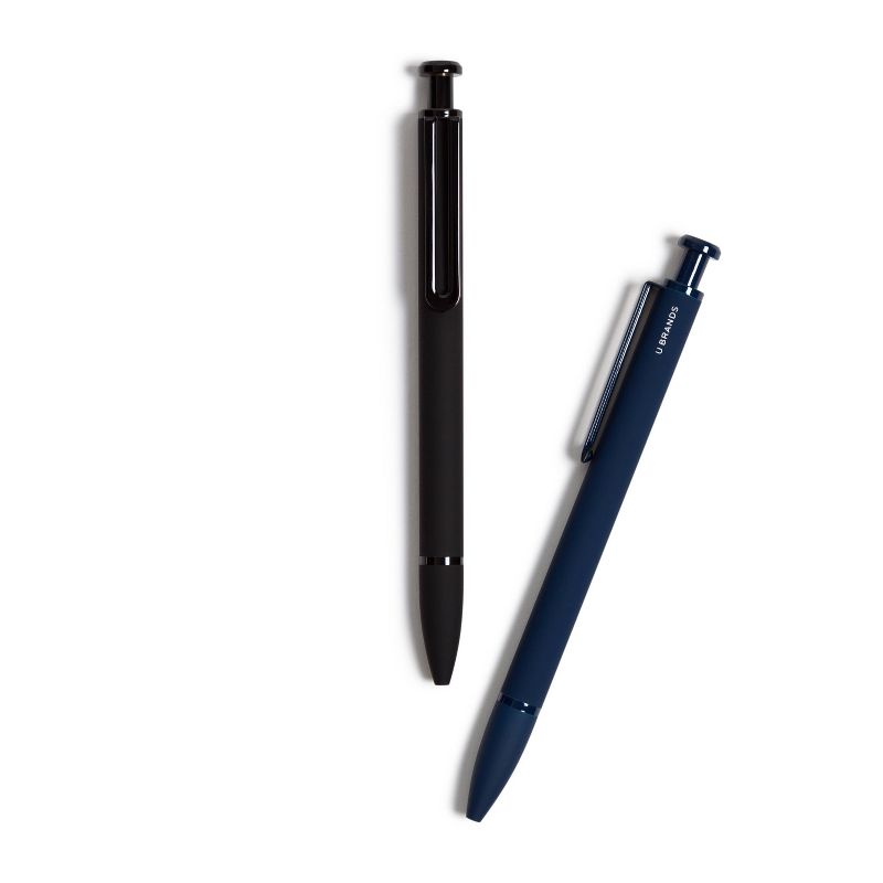 U Brands 4pk Ballpoint Pens Monterey Soft Touch 2 Black 2 Blue, 6 of 10