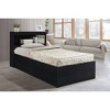 Hodedah Import Captain Bed with 3 Storage Drawers and Headboard, Twin, Black - 3 of 4