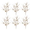 Melrose Sleigh Bell Twig Branch (Set of 6) - 2 of 3