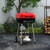 CAVINAS 30" Barrel Camping Grill Portable Charcoal Grills Durable Flat Grills Outdoor Cooking for Outdoor Camping - 2 of 4