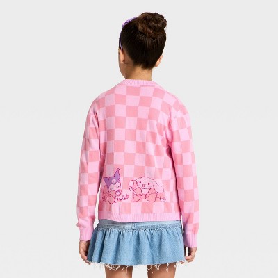 Girls' Sanrio Hello Kitty and Friends Button-Up Cardigan - Light Pink