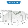 Acekool Large Metal Chicken Coop Outdoor Walk-In Poultry Cage with Waterproof UV Cover, Secure Door - 3 of 4