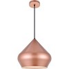 Elegant Lighting Forte 1-Light Black Pendant with Sleek Metal Shade - 3 of 4