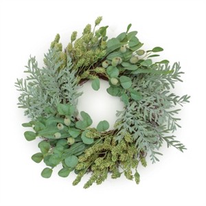 Mixed Pod and Hops Foliage Wreath 26"D - 1 of 1