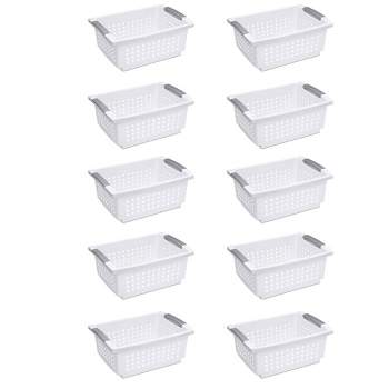 Sterilite Small Portable Rectangle Plastic 8 Qt Dish Pan Basin, White (24  Pack), 24 pc - Kroger