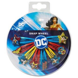 Wonder Woman Hair Clips 8pcs Snap Hair Clip Set for Girls - Multi Color, Ages 3+ - 1 of 4
