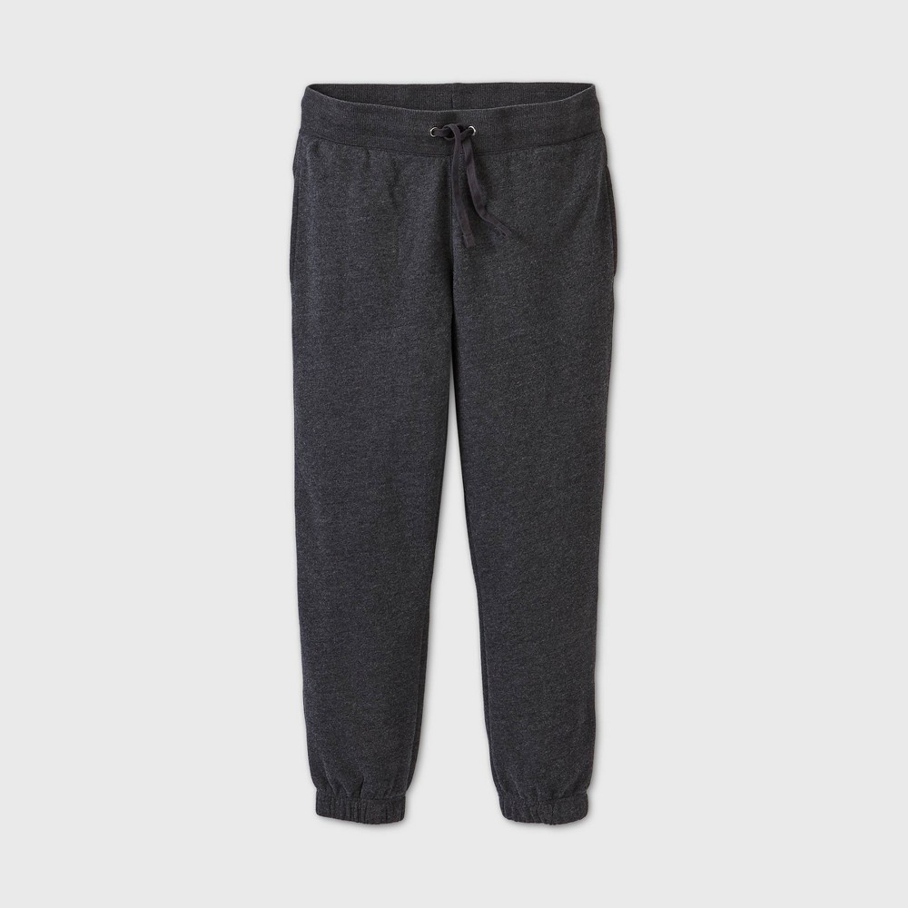 Size L Men's Standard Fit Tapered Jogger Pants - Goodfellow & Co™ Charcoal Gray 