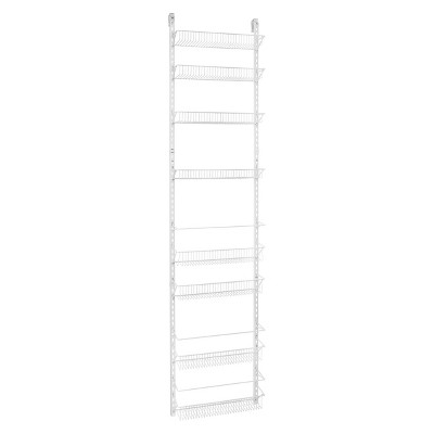 white wire storage shelves