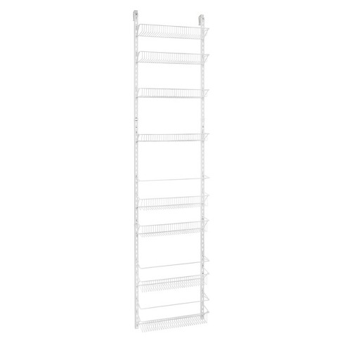 Closetmaid 8 Tier Over The Door Adjustable Wire Rack White Target