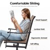 Maggift Patio Seating Sets, Outdoor Dining Chairs Set of 2, Ergonomic Design, Durable Frame for Patio, Backyard, Balcony, Brown, 23"*21.7"*40.2" - 3 of 4