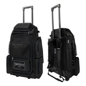 2025 Smash Ops Lil’ Guerrilla Hybrid Roller/Bat Pack Bag - Blackout - 1 of 4
