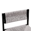 MAYEERTY Gray Handwoven Bar Stools Set of 2 - with Back, Paper Rope Woven for Kitchen/Home/Office - 4 of 4