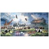Dicksons Noah's Ark Bright Blue, Grey, and Tan 40 x 20 Inch Wood Wall Art Sign Plaque - 2 of 2