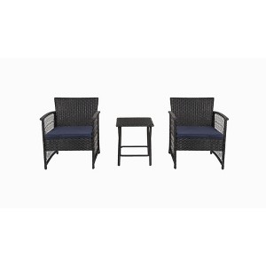 WestinTrends  3-Piece Outdoor Patio Conversation Set - 1 of 4