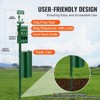 VEVOR Dog Waste Station with Hand Wash Bottle, 11.5 Gallons Pet Waste Bin with 50 Can Liners, Bag Dispenser & 600 Waste Bags, Green - 3 of 4