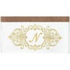 Linum Home Textiles 100% Turkish Cotton MONICA Gold Thread 2PC Embellished Bath Towel Set - 3 of 3
