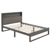 Platform Bed with Storage Headboard, Outlets and USB Ports - ModernLuxe - 4 of 4