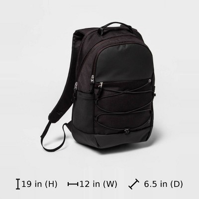 Рюкзаки All In Motion 21L Sporty Backpack - All In Motion™ Black: Bookbag, Laptop Pocket, Water-Resistant — фото 8