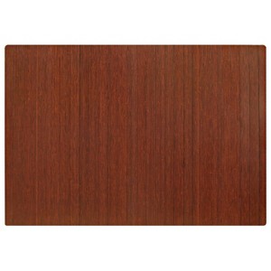 Anji Mountain 48"x60" Standard Chair Floor Mat Dark Cherry: Rayon from Bamboo, Felt Backing, Indoor Use, Spot Clean - 1 of 4