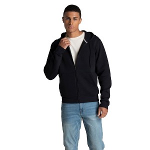 Fruit Of The Looms Mens Fleece Full Zip Up Double Knit Sweatshirt (Bulk Packaging) - 1 of 4