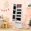 Tangkula Kids Vanity Set Princess Makeup Dressing Table & Chair Set w/ Jewelry Armoire White - 4 of 4