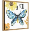 Amanti Art Beautiful Butterfly III by Sara Zieve Miller Canvas Wall Art Print Framed 16-in. x 16-in. - 3 of 4